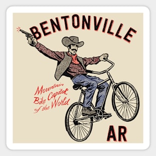 Bentonville Bucking Bicycle Magnet